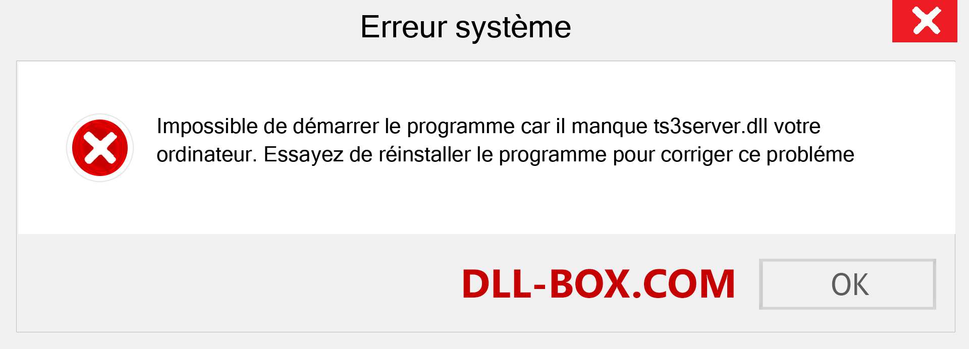 Le fichier ts3server.dll est manquant ?. Télécharger pour Windows 7, 8, 10 - Correction de l'erreur manquante ts3server dll sur Windows, photos, images